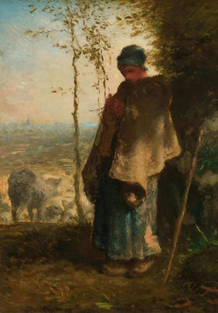 The Little Shepherdess – Jean-François Millet