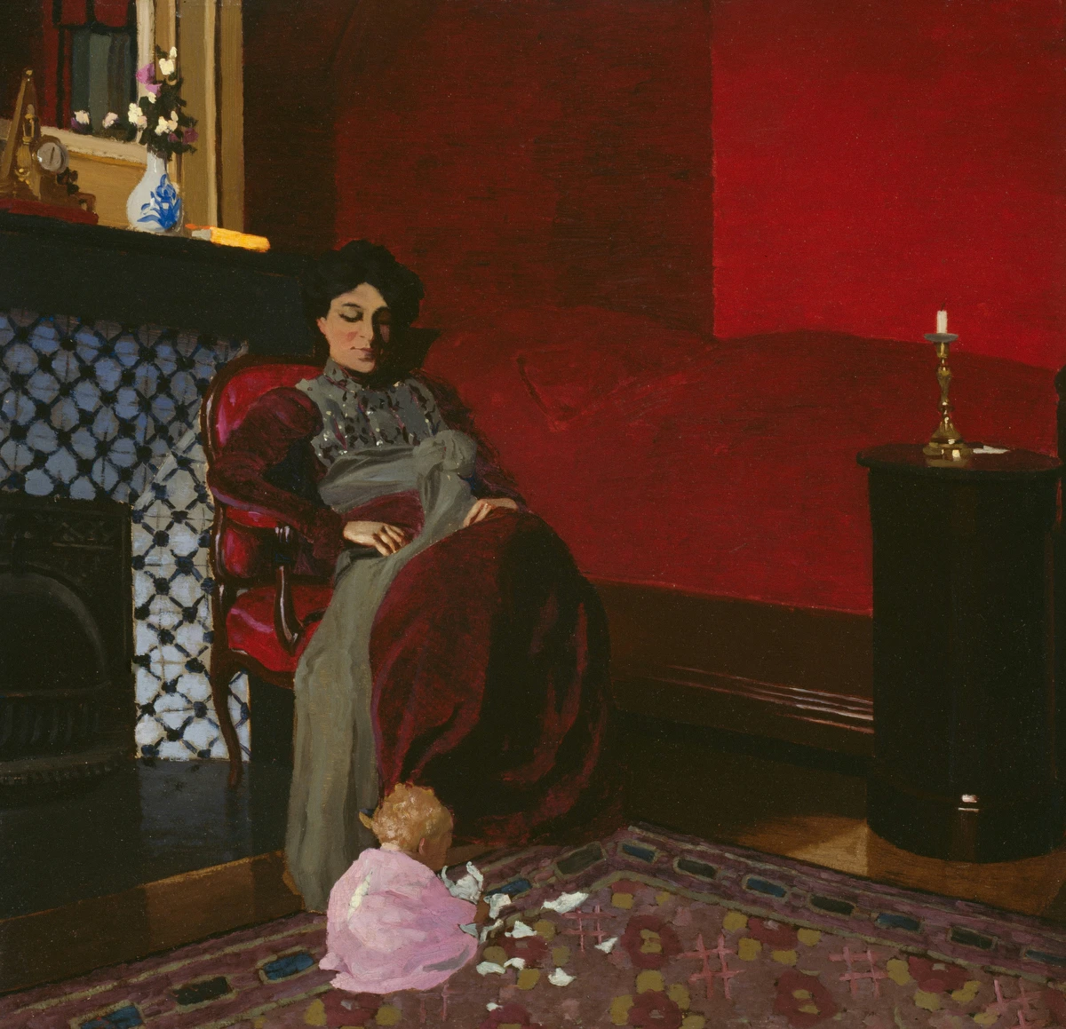 The Red Room, Etretat – Félix Edouard Vallotton