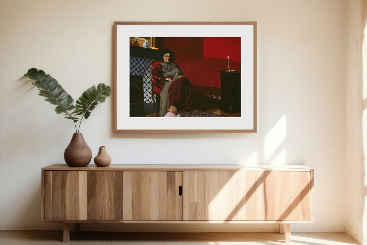 The Red Room, Etretat – Félix Edouard Vallotton