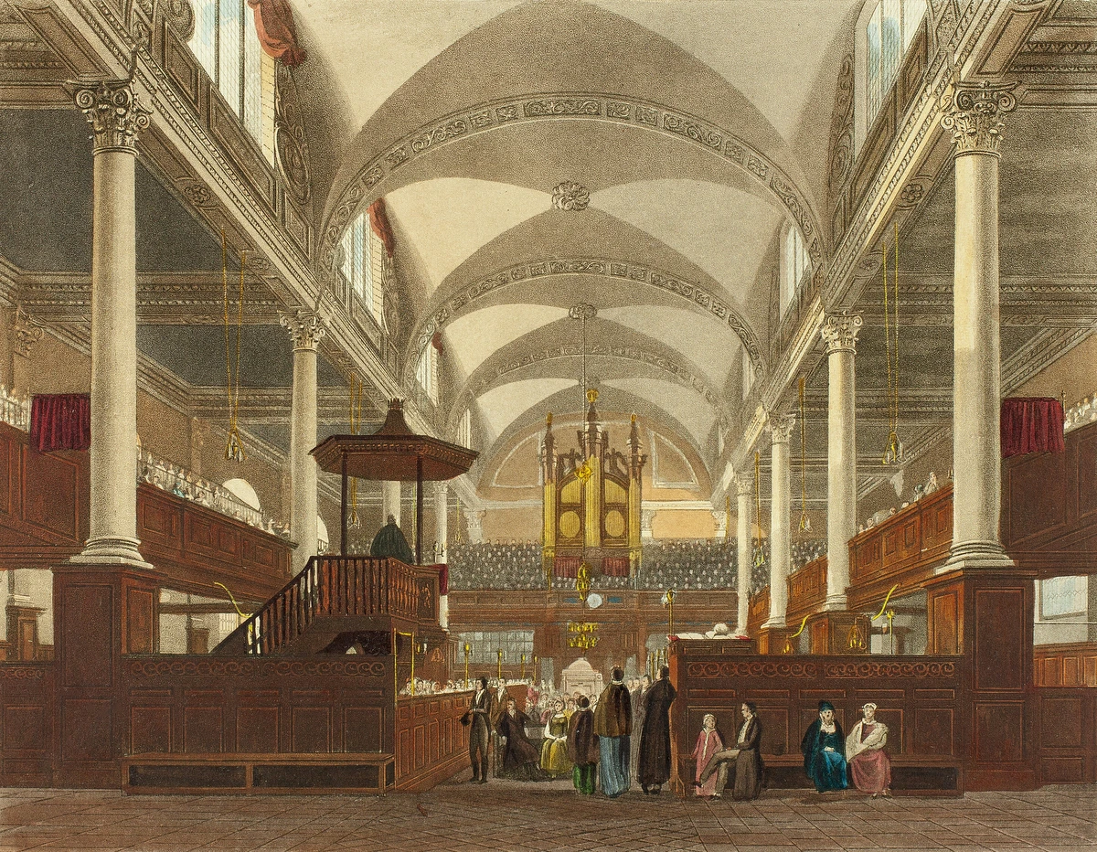 Interior of Christ Church – Daniel Havell