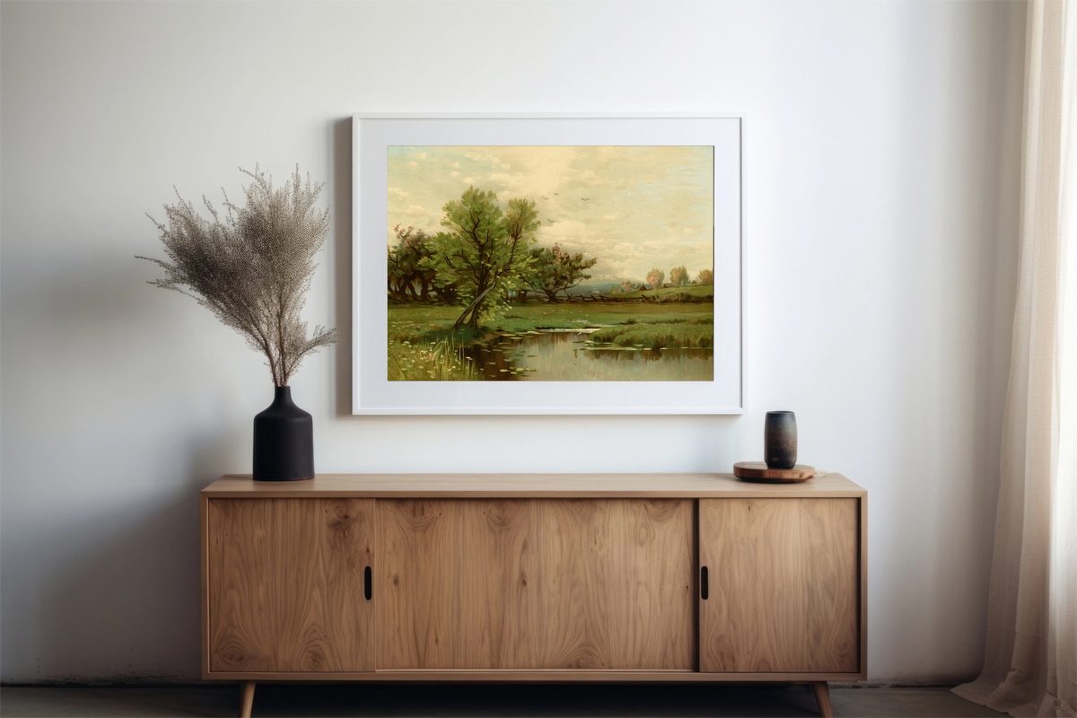 Pastoral Pond Landscape