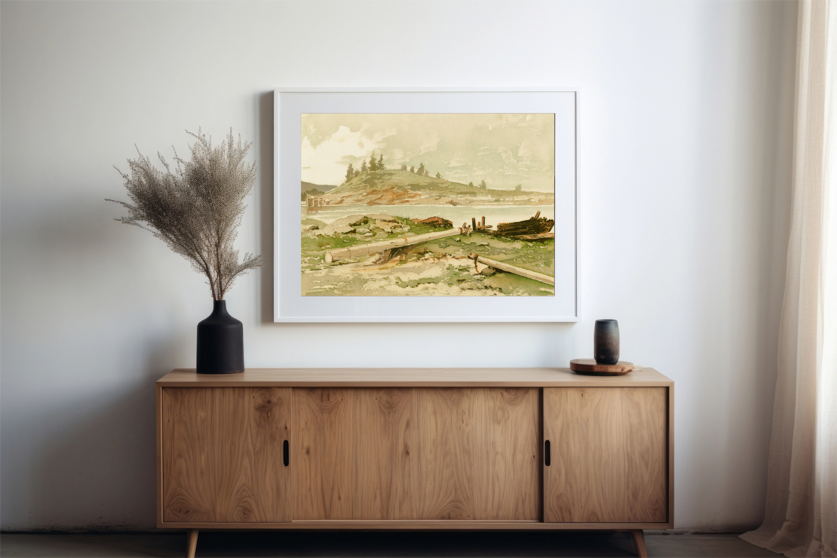 Riverside Log Landscape
