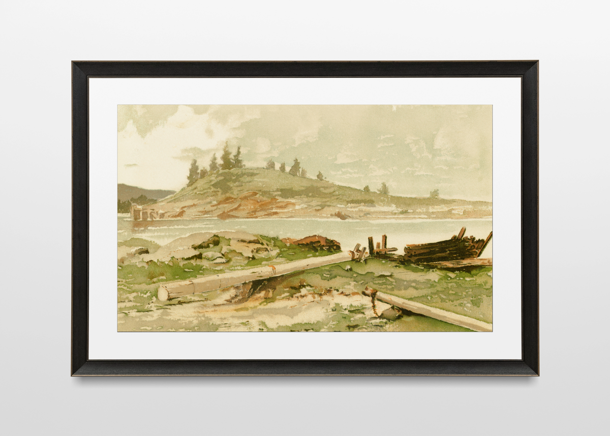 Riverside Log Landscape