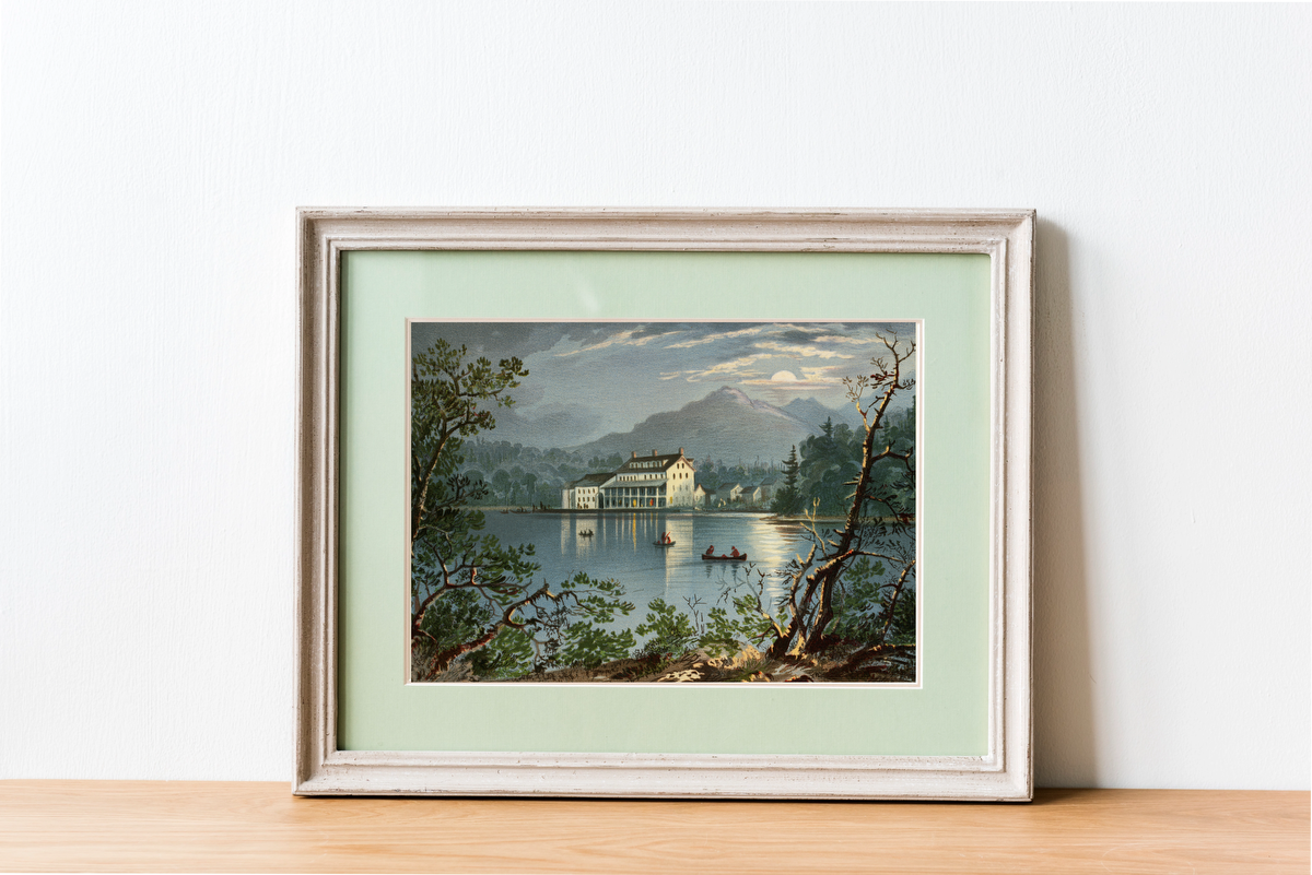 Lakefront Manor at Dusk