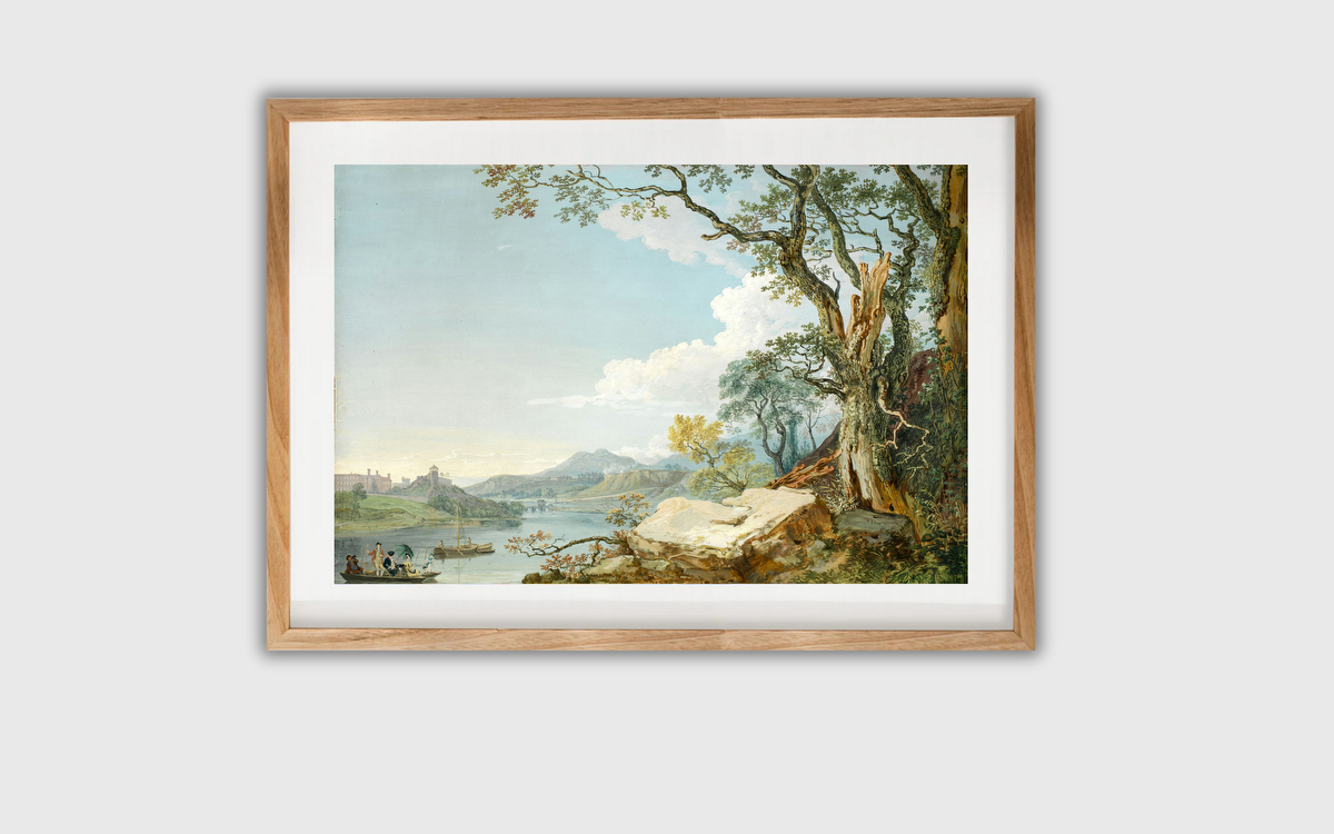 Pastoral Riverside Landscape