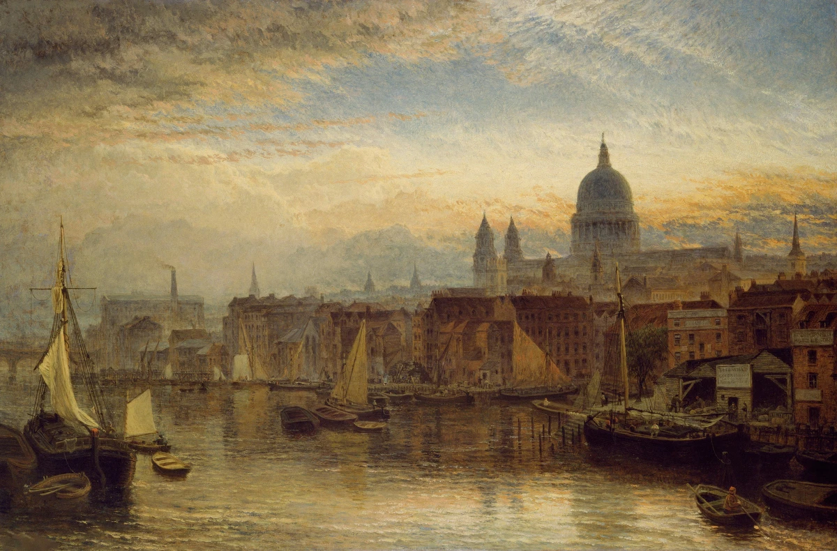 St Paul's from the Thames – Henry Dawson