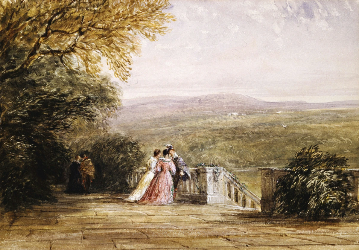 Haddon Hall, the Terrace – David Cox