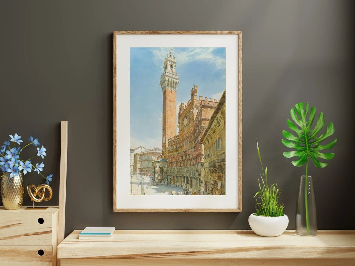 Siena, the Palazzo Publico (Town Hall) – Thomas Matthews Rooke
