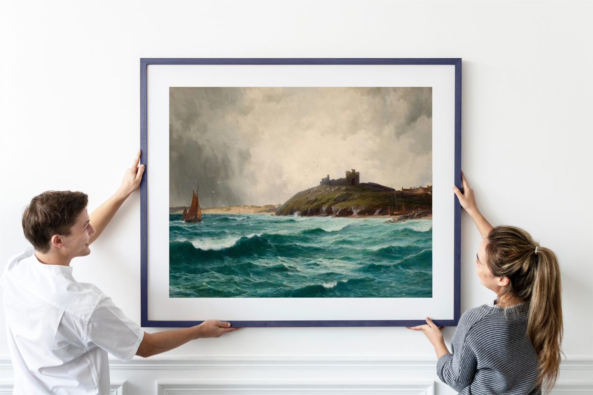 Coastal Scene With Criccieth Castle – William Joseph King