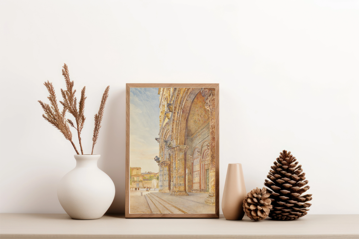 San Martino, Lucca, Italy - The West Front – Henry Roderick Newman