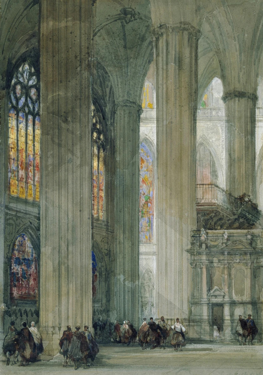 Interior of Seville Cathedral – David Roberts