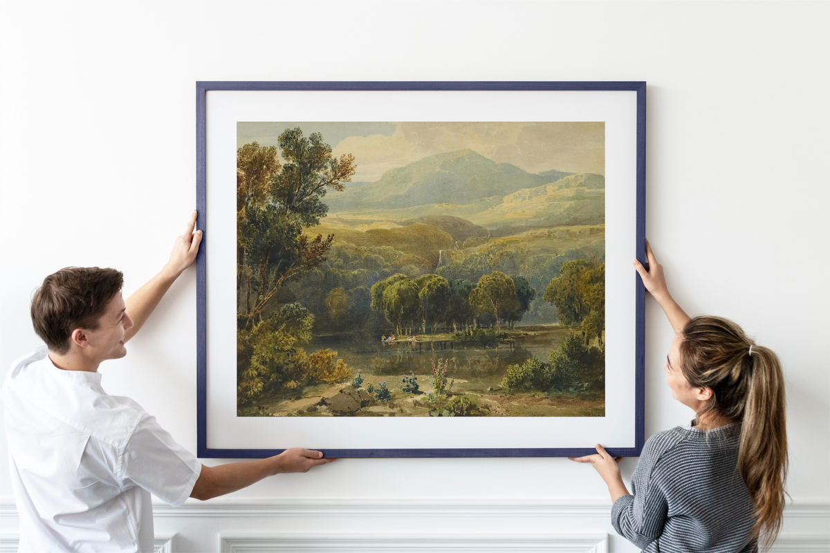 Lake Scene, North Wales – David Cox