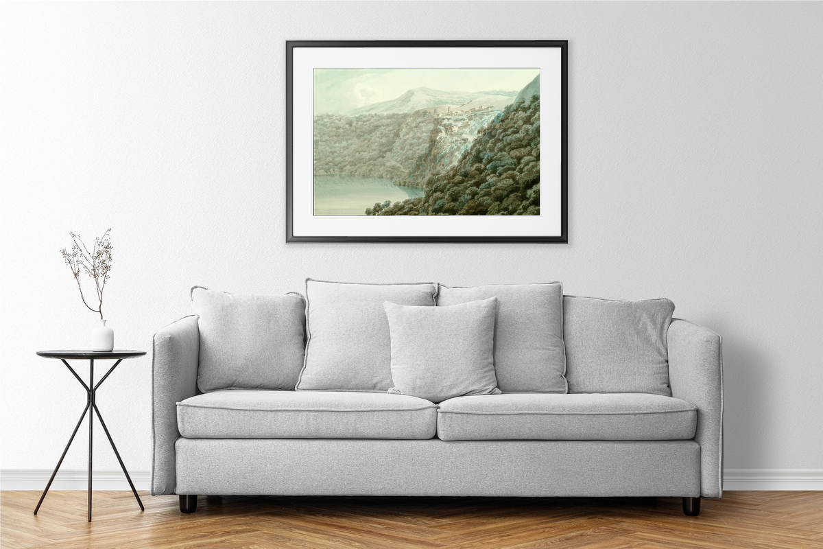 Lake and Town of Nemi – John Robert Cozens