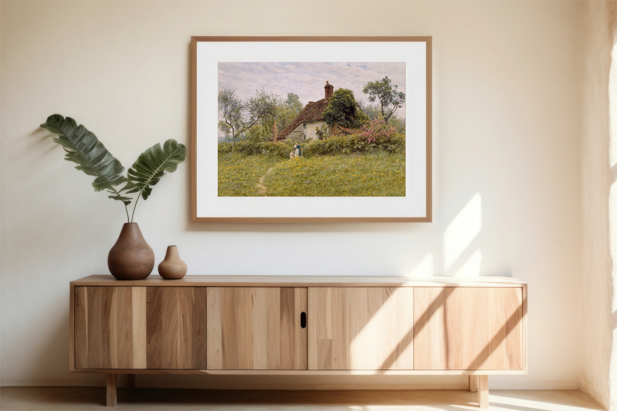 Old Cottages at Pinner – Helen Allingham