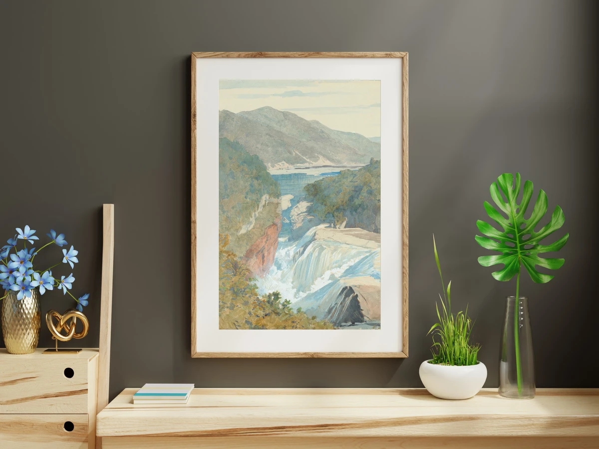 Te Reinga, Falls of the Wairoa – James Crowe Richmond