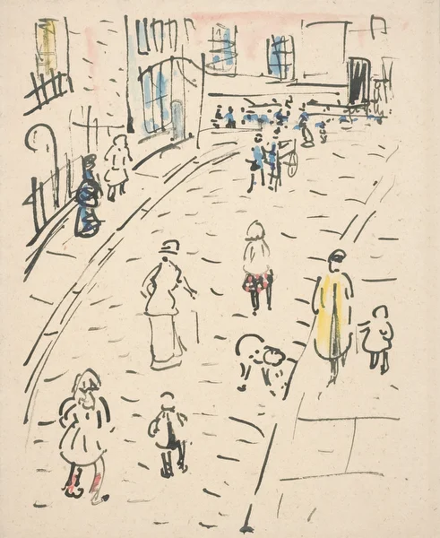 Street Scene with Figures