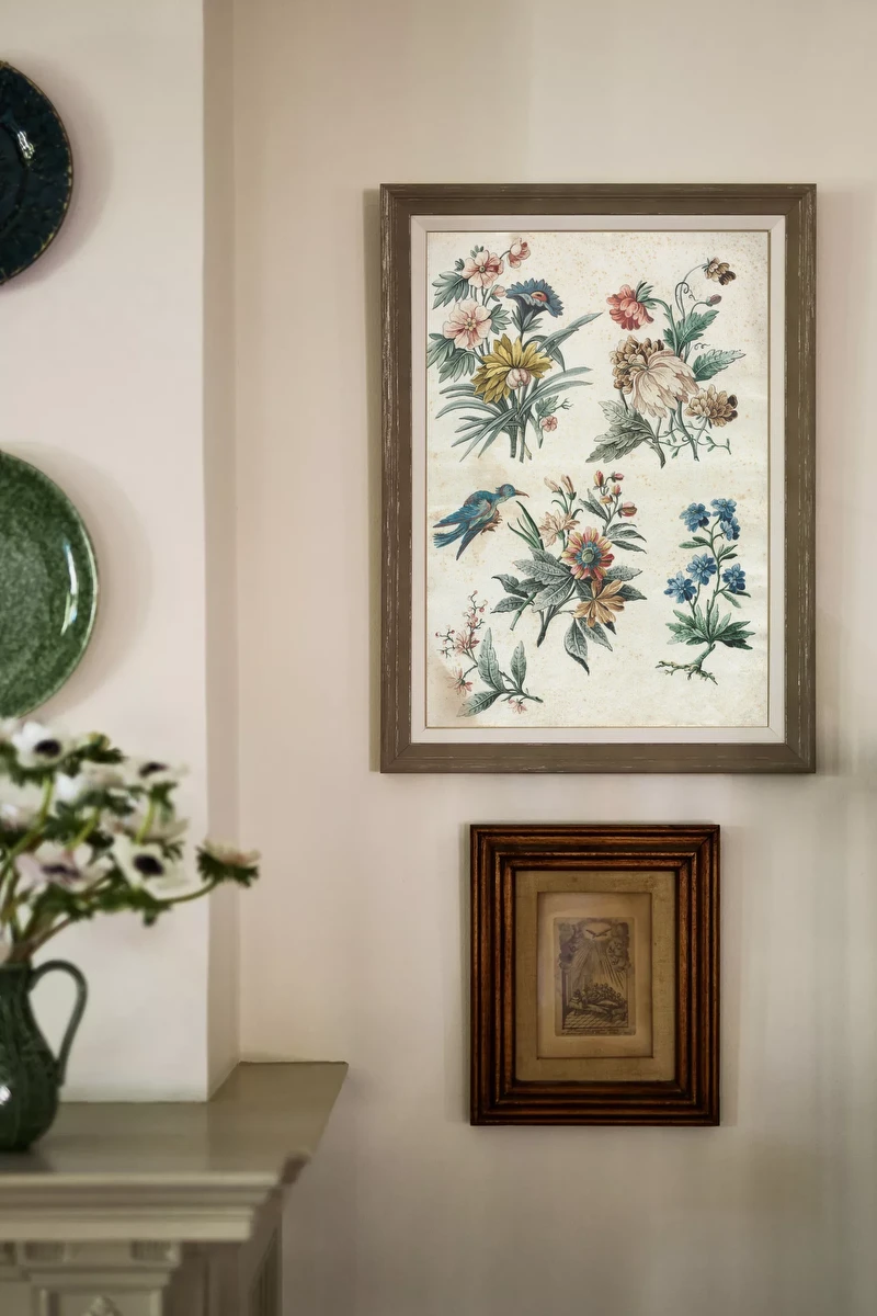 Floral Designs with a Blue Bird – Giacomo Cavenezia
