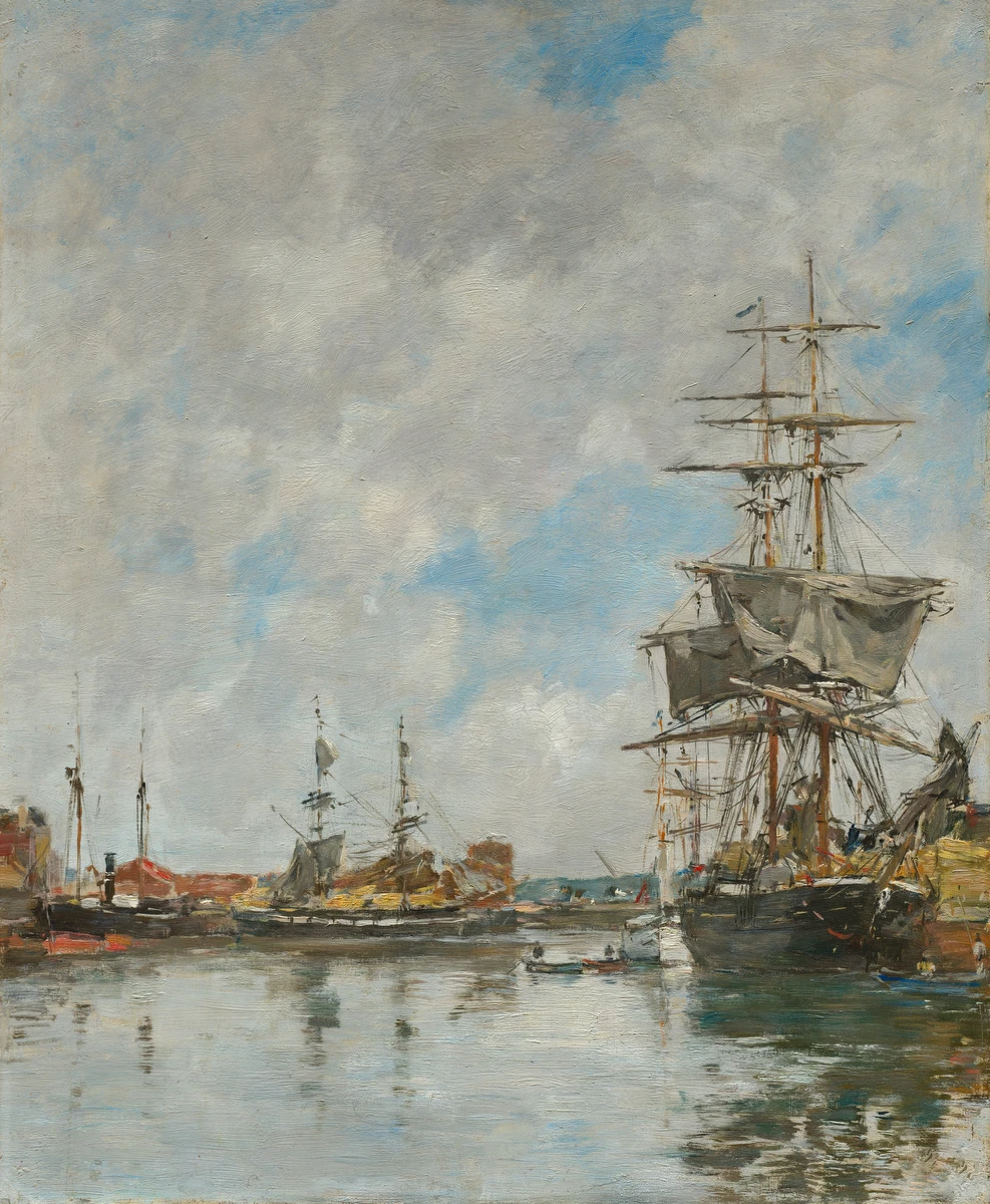 The Dock of Deauville – Eugène Boudin