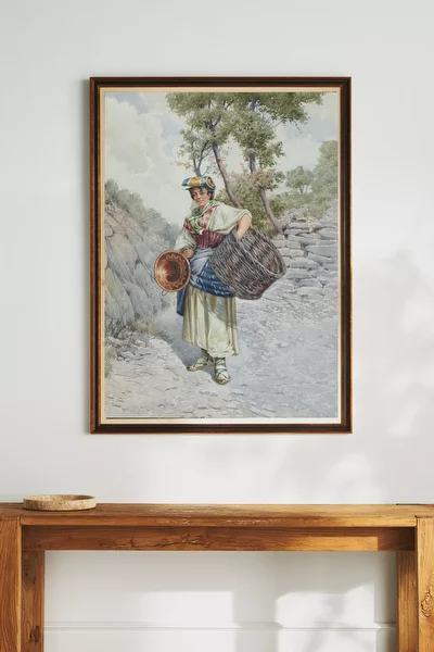 Peasant Girl on a Stony Road