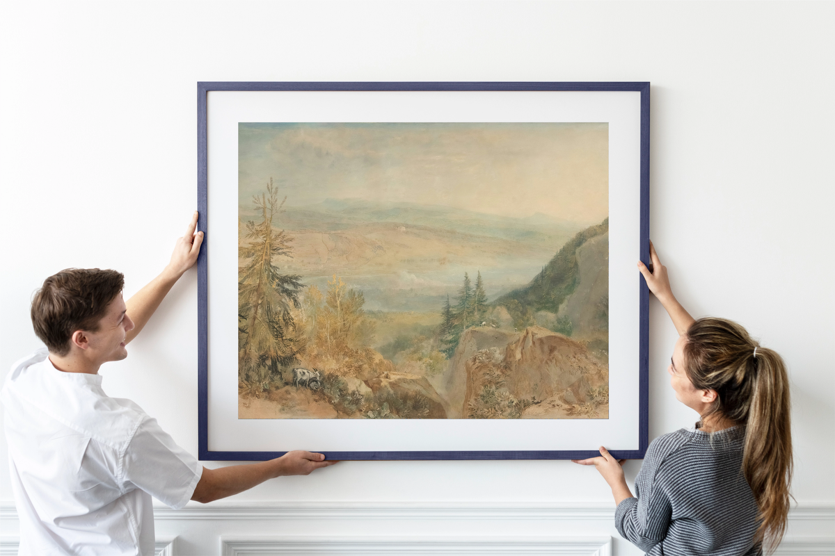 Mountain Valley Landscape – B. Studer