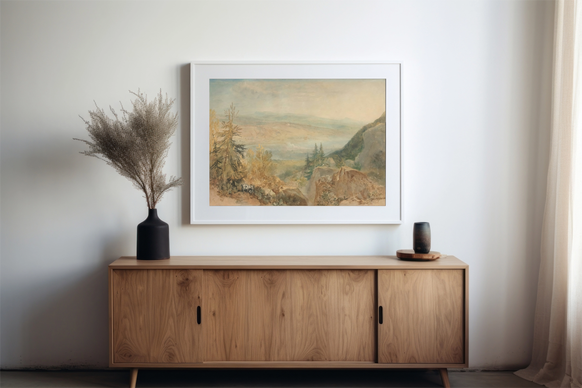 Mountain Valley Landscape – B. Studer