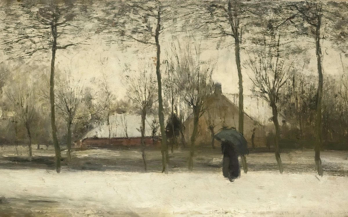 Winter in the Village – Willem Maris